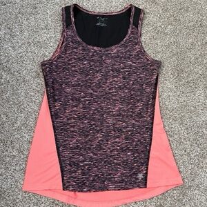 Tek Gear Heathered Pink and Black Tank Top